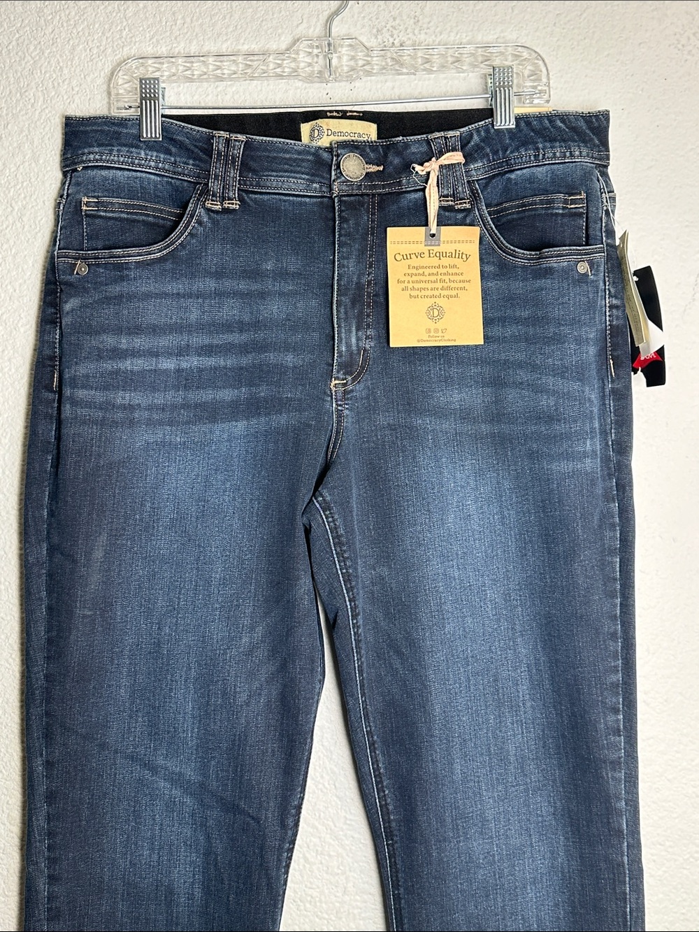 NEW Democracy Ab Technology Jeans High Rise Itty Bitty Boot Cut Denim Size 16 - Picture 3 of 11
